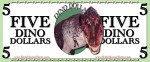 5 Dino Dollars - White