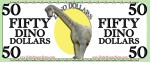 50 Dino Dollars - White