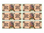 10 Dino Dollars Full Sheet